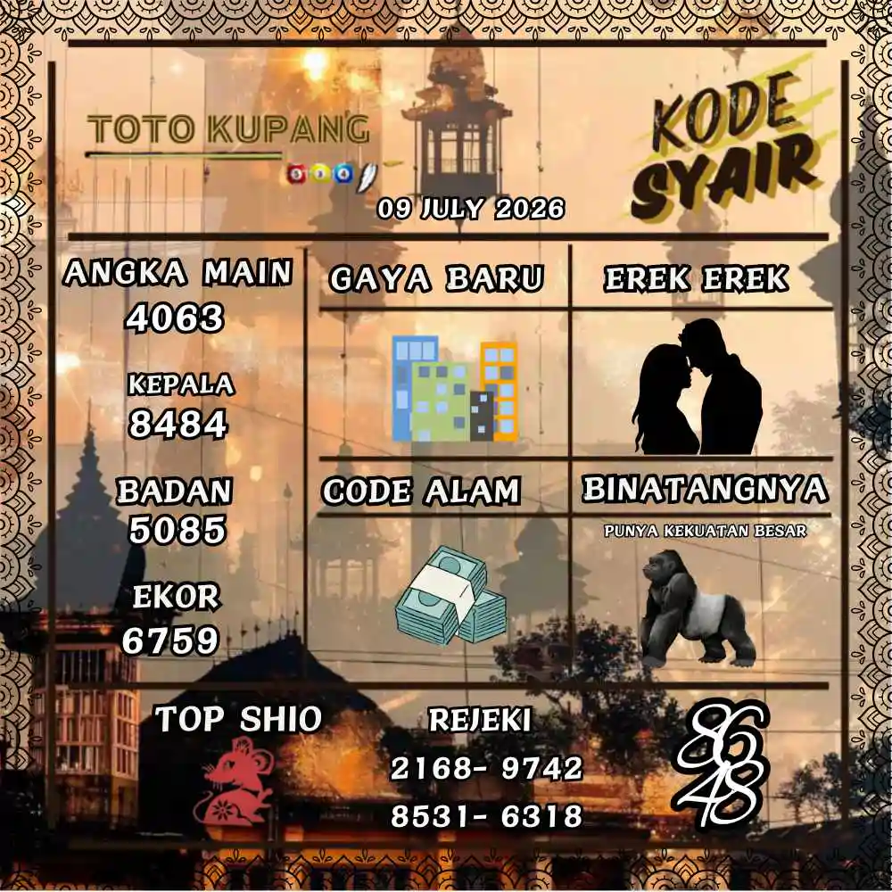 Kode Syair Kupang Pools Juli 2026