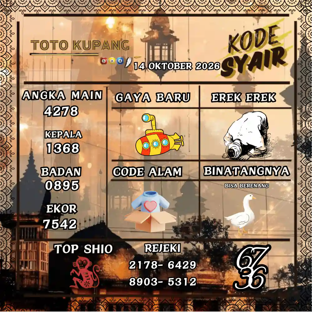 Kode Syair Kupang Pools Oktober 2026