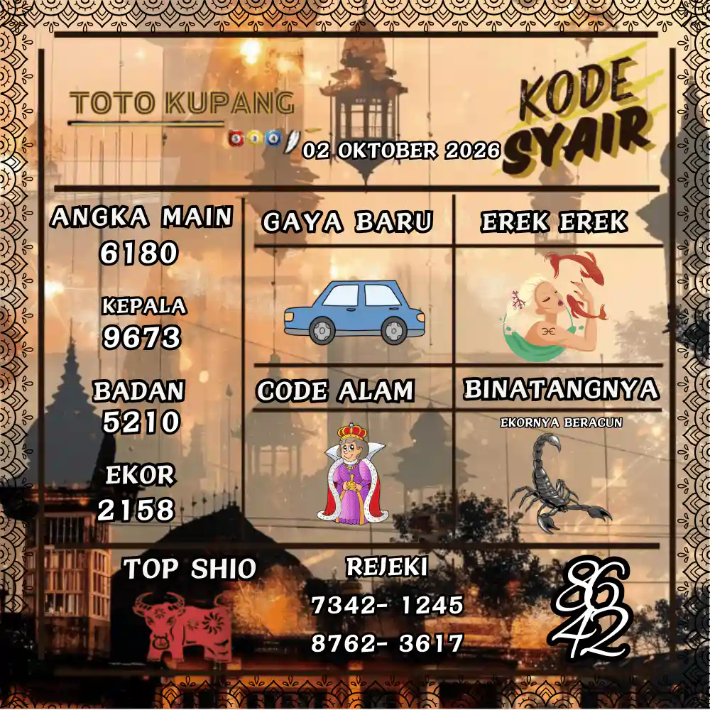 Kode Syair Kupang Pools Oktober 2026
